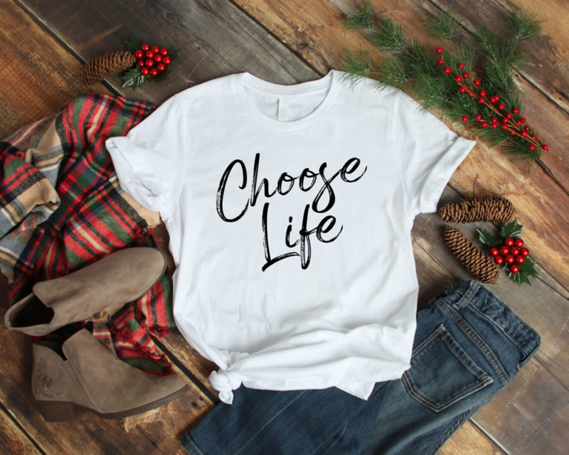 Női póló (Choose Life, fehér)